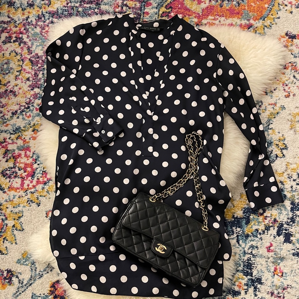 ZARA polka dots shirt